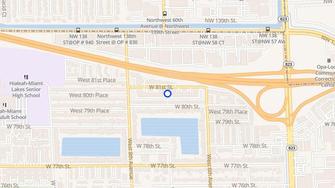 Map for Madeira Garden Apartments - Hialeah, FL