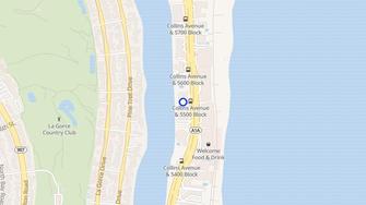 Map for 5600 Collins Avenue - Miami Beach, FL