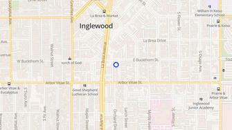 Map for Java Apartments - Inglewood, CA