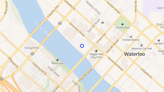 Map for Cedar River Tower Housing - Waterloo, IA