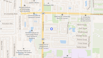 Map for Palmview Cove Apartments - Melbourne, FL