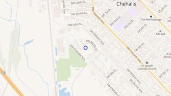 Map for Chehalis Avenue Apartments - Chehalis, WA