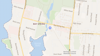 Map for Barrington Cove Apartments - Barrington, RI