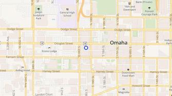 Map for The Bank Apartments - Omaha, NE