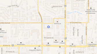 Map for Sun Club Apartments - Kissimmee, FL