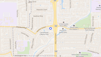 Map for Laurelwood Apartments - Santa Clara, CA