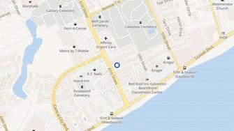 Map for Somerset Retirement Village - Galveston, TX