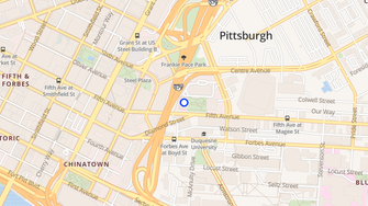 Map for Chatham Tower Condominiums - Pittsburgh, PA