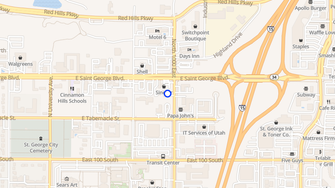 Map for Pride of Dixie Apartments - Saint George, UT