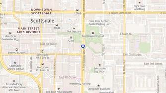 Map for San Marin Suites & Apartments - Scottsdale, AZ