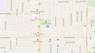 Map for Parkside Apartments - Mesa, AZ