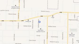 Map for Garland Street Apartments - Malvern, AR