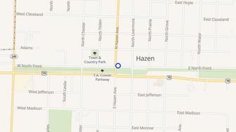 Map for Madison Manor Apartments - Hazen, AR