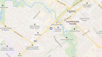 Map for Main Street Village - Tigard, OR