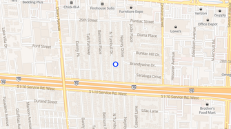 Map for Courtland Park Apartments - Metairie, LA