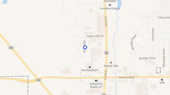 Map for Cedar Hills Apartments - Gallup, NM