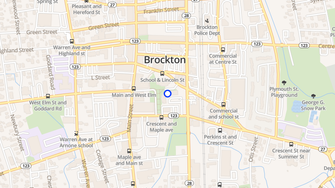 Map for Brockton Commons Apartments - Brockton, MA