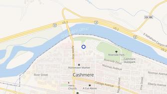 Map for Cashmere Manor - Cashmere, WA