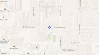 Map for Deerfield Apartments - Spokane Valley, WA