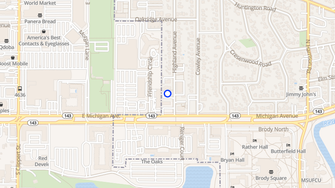 Map for Courtyard Flatlets - East Lansing, MI