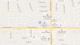 Map for Pebble Creek Apartments  - Tucson, AZ