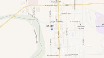 Map for Cottonwood Apartments - Joseph, OR