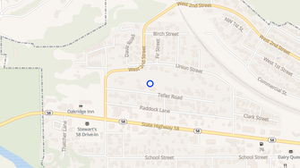 Map for Ironwood Apartments - Oakridge, OR