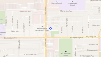 Map for Fashion Square Apartments - Fresno, CA