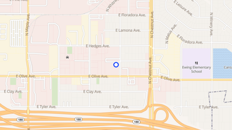 Map for Villa Margaritas Apartments - Fresno, CA