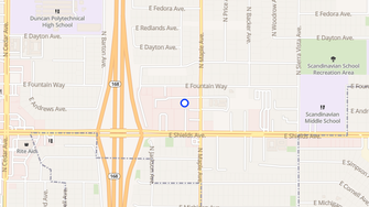 Map for Villa Primavera Apartments - Fresno, CA