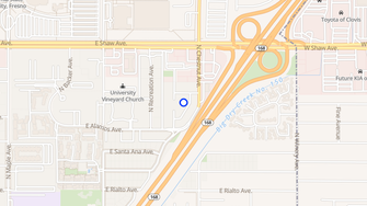 Map for Sun Ridge Townhomes - Fresno, CA
