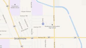 Map for Strathmore Villa - Strathmore, CA