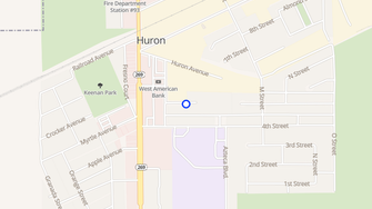 Map for Silver Birch Apartments - Huron, CA