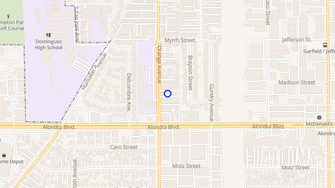 Map for Orange Avenue Apartments - Paramount, CA