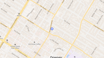 Map for Le Cornette Apartments - Downey, CA