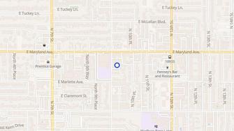 Map for 10th Street Palms Apartments - Phoenix, AZ