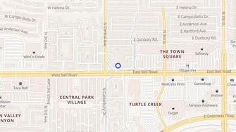 Map for Crystal Creek Apartments - Phoenix, AZ