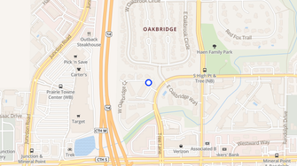 Map for Oakbridge Court - Madison, WI