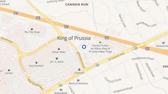 Map for Courtside Square Apartments - King Of Prussia, PA