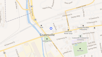 Map for Chestnut Court Apartments - Coatesville, PA