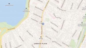 Map for Jamaica Plain Association - Jamaica Plain, MA