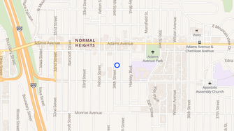 Map for Adams Ridge Apartments - San Diego, CA