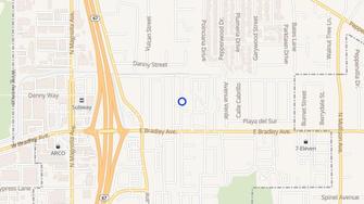 Map for Bradley Arms Apartments - El Cajon, CA