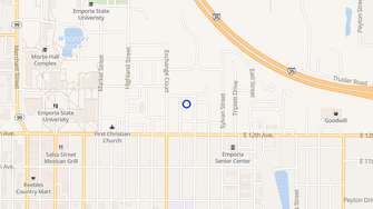 Map for Cottonwood Apartments - Emporia, KS