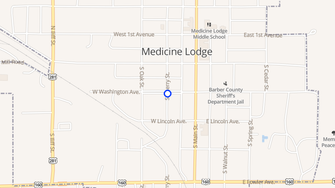 Map for Indian Hills Lodge - Medicine Lodge, KS