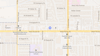 Map for Glendora Park Place - Glendora, CA