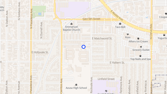 Map for Rockvale Apartments - Azusa, CA