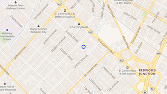 Map for Donbar Apartments - Redwood City, CA