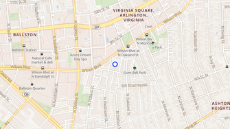 Map for Clarendon Court - Arlington, VA