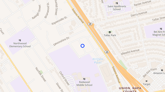 Map for Hawthorne Village - Napa, CA